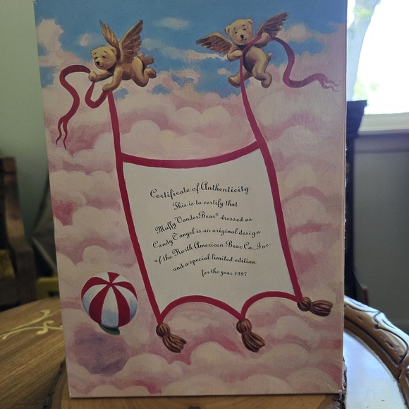 Vintage Muffy VanderBear Candy Cane Angel Holiday Limited Edition 1997 - Picture 4 of 6